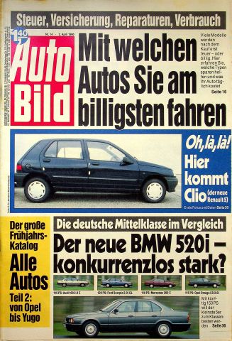 Deckblatt Auto Bild (14/1990)